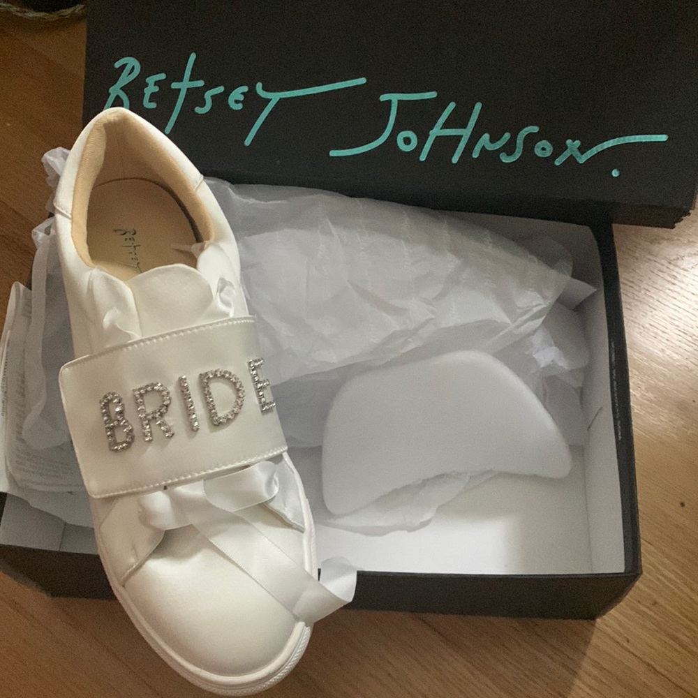Betsey Johnson Bride Satin Ivory Shoes